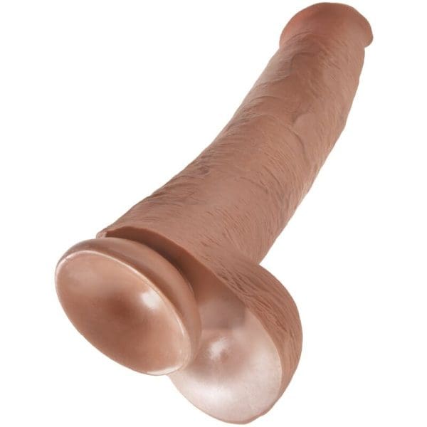 KING COCK - REALISTIC PENIS WITH BALLS 34.2 CM CARAMEL 4
